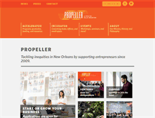 Tablet Screenshot of gopropeller.org